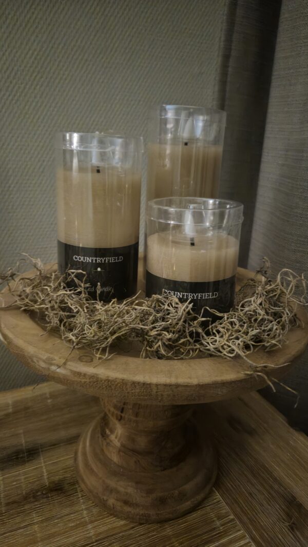 Countryfield Led Candle, Camel maat M
