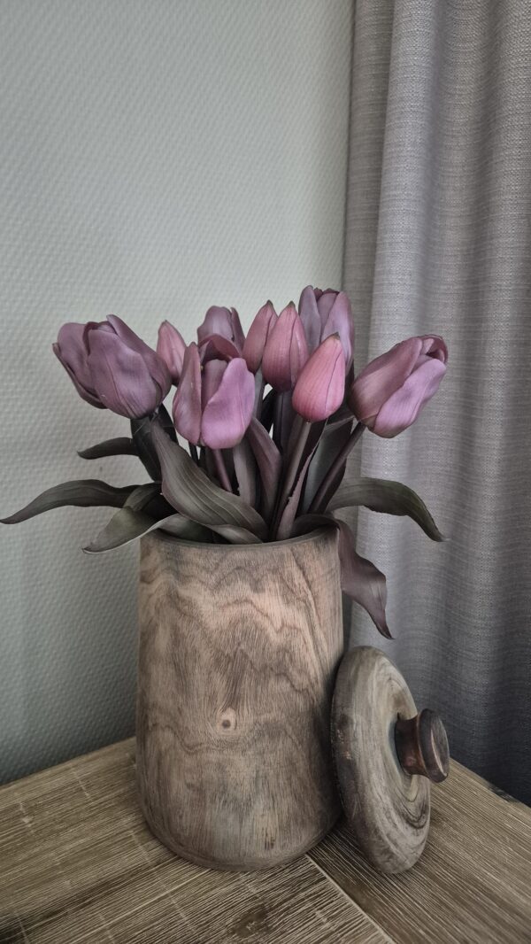 Kunststof tulpen roze 30 cm (5 tulpen)