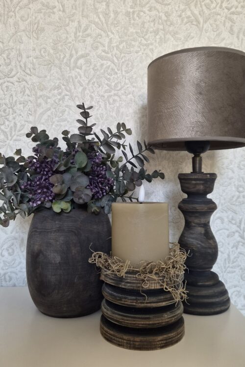 Sfeervolle houten set