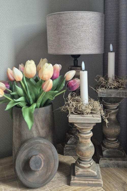 Complete set – natuurlijk en sfeervol met lamp