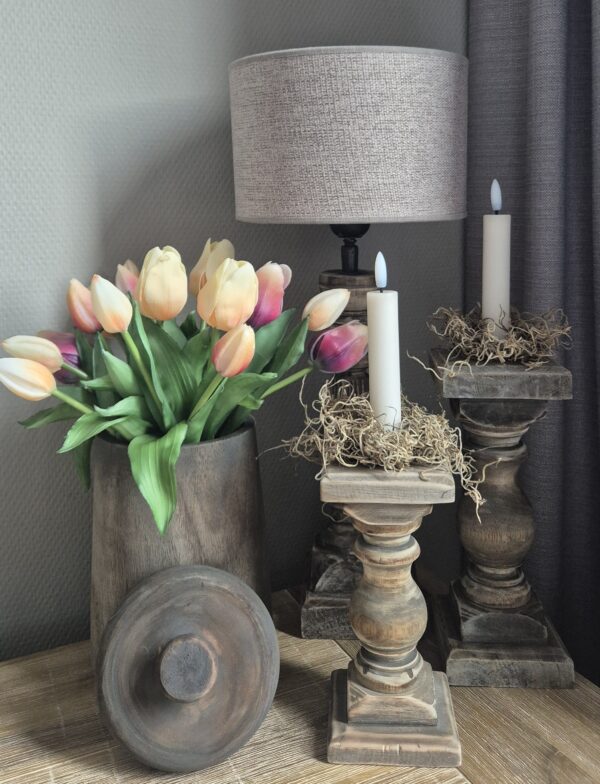 Complete set – natuurlijk en sfeervol met lamp