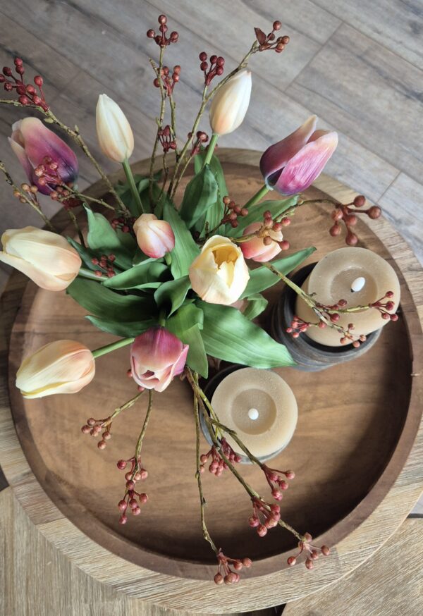 Grote houten schaal, exclusief decoratie