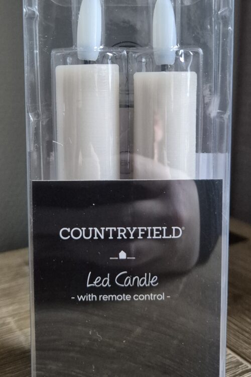 Countryfield Led-kaars Creme wit (16cm)