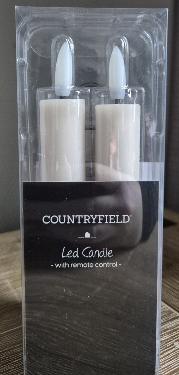 Countryfield Led-kaars Creme wit (16cm)