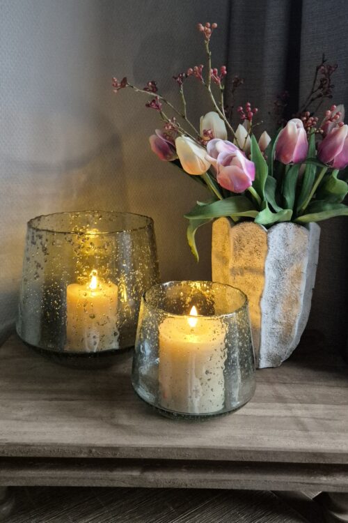 Glazen windlicht (klein)