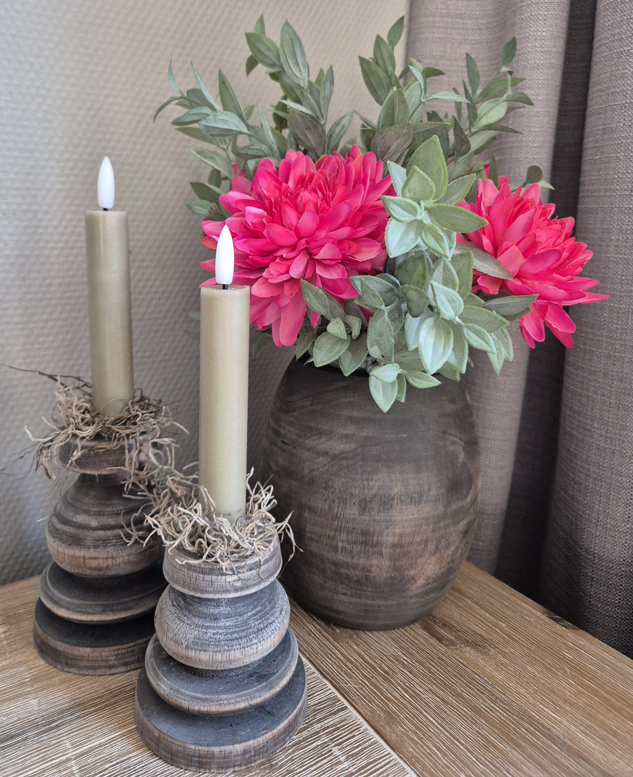 Salonset – Houten decoratie (3-delig)