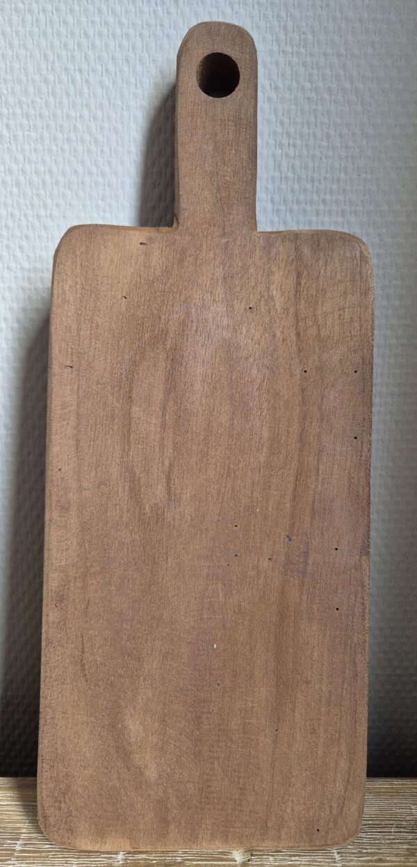 Klein houten plankje van 35 cm lang, 13,5 cm breed en 2,5 cm hoog