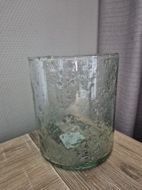 Stijlvol Bubbelglas Vaas (15 × 13 cm)
