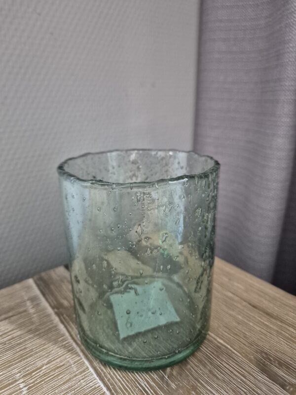 Stijlvol Bubbelglas Vaasje (11 × 9 cm)