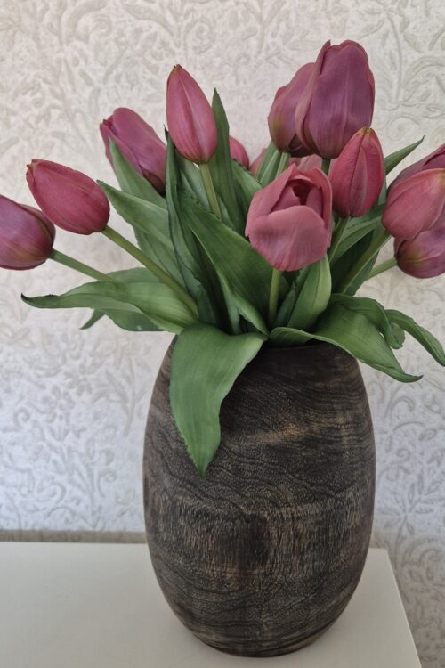 Tulpen per bosje- kleur roze met een groene steel