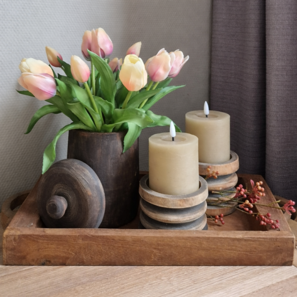 35b3f5aa-be37-440a-b3cd-cff2739d47d4 Complete decoratieset met houten dienblad