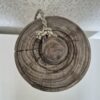 Grote houten pot met korting – scheur in de deksel