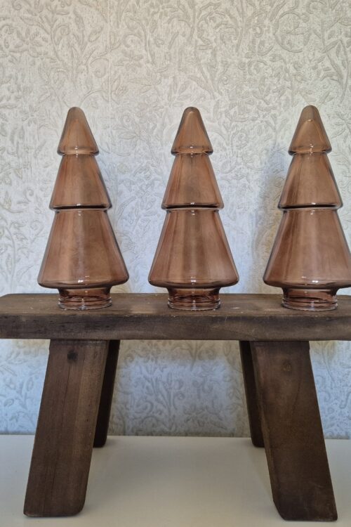 Glazen Kerstboom – Bruin