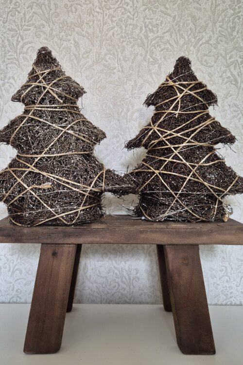 Kerstboom – Bruin/Goud met LED verlichting