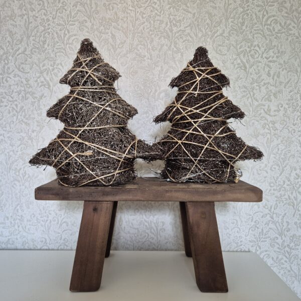 Kerstboom – Bruin/Goud met LED verlichting