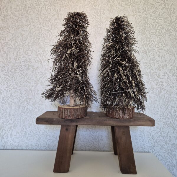 Kerstboom – Bruin met Gouden Glitters en LED verlichting