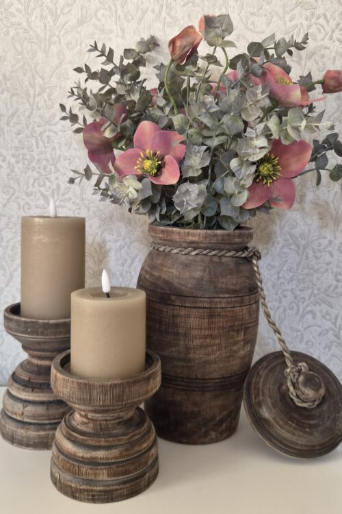 Complete set houten woondecoratie