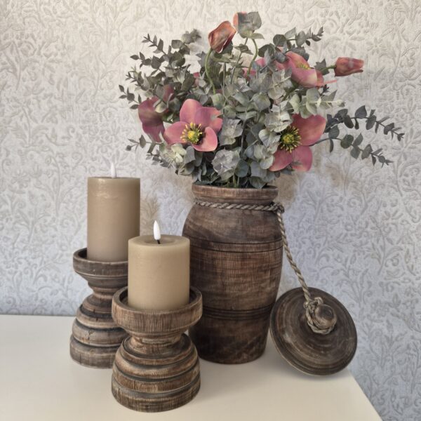 Complete set houten woondecoratie