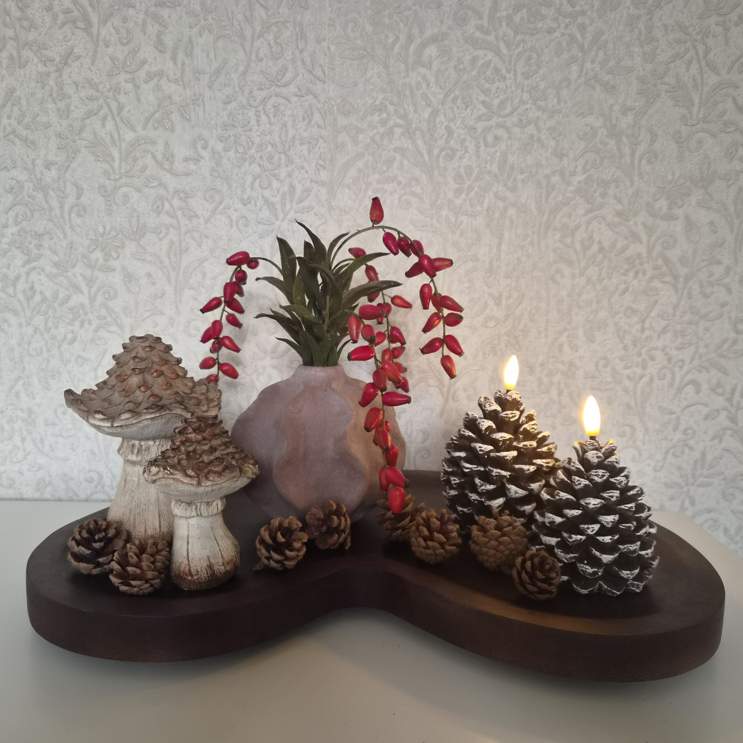 Complete decoratieset met dienblad – Vase The World