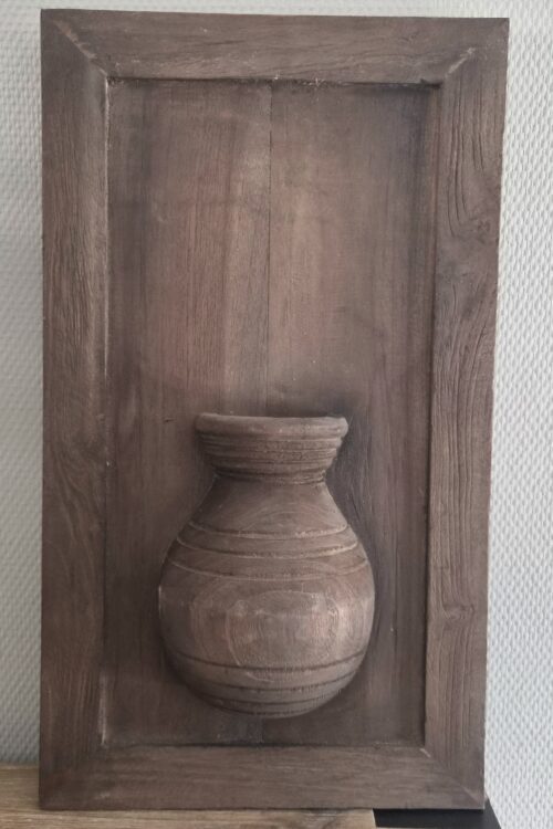 Donkere variant wandbord 29 cm breed en 51 cm hoog