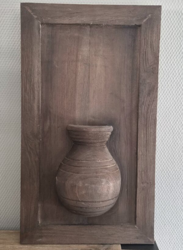 Donkere variant wandbord 29 cm breed en 51 cm hoog