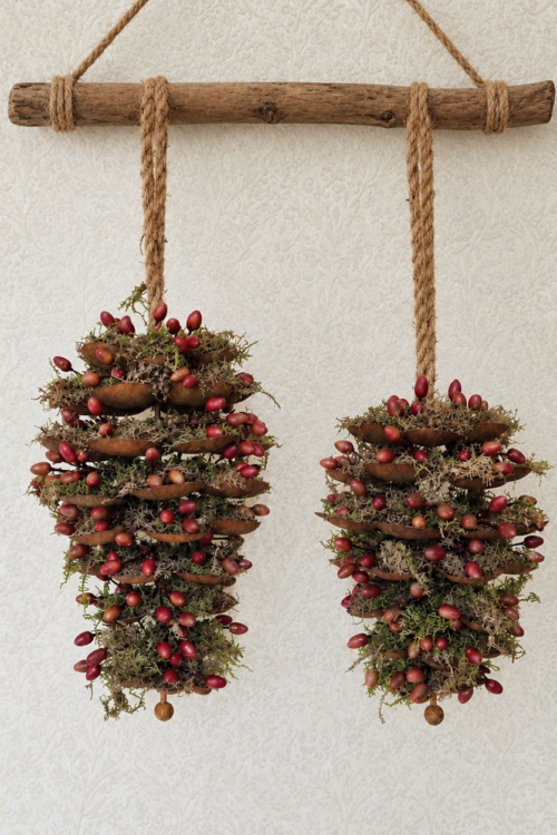 Klein metalen hangornament